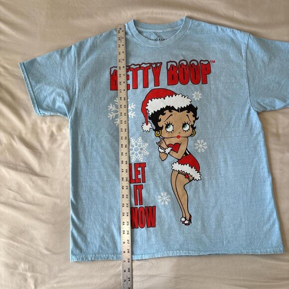 Betty Boop Baby Blue Christmas Tee - Picture 5 of 5